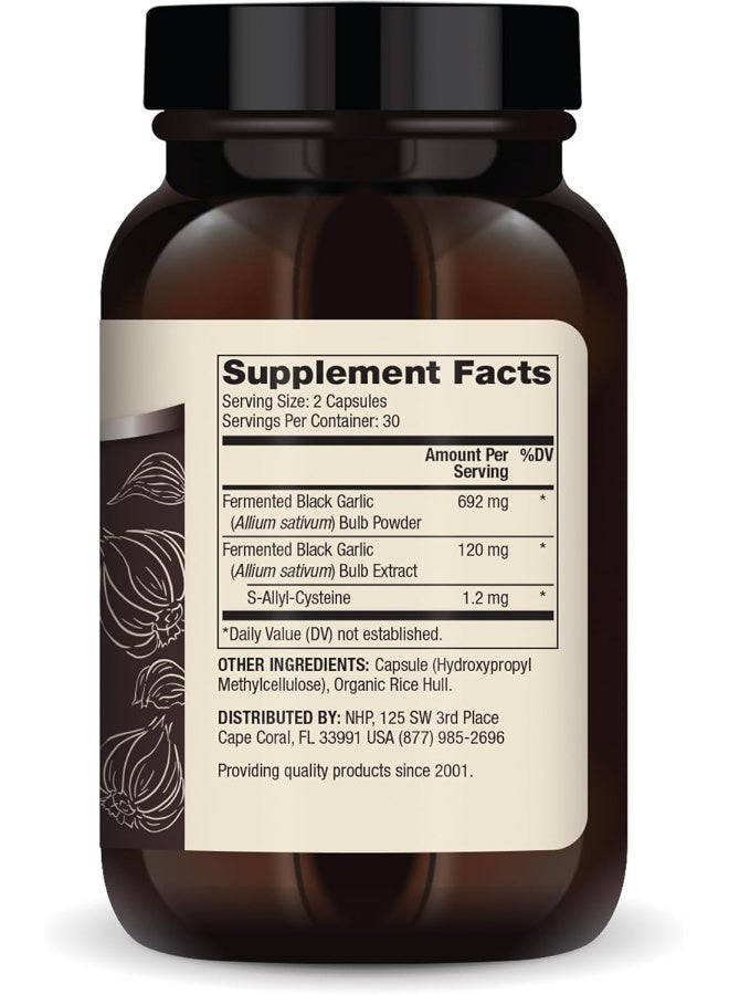 Dr. Mercola - Black Garlic, 30 Servings - (60 Capsules) - Image 2